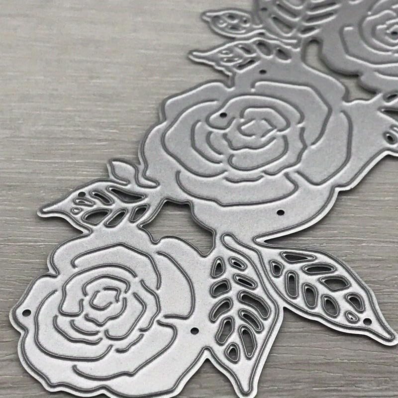 Lapoo Flowers Metal Cutting Die for Scrapbooking - Durable, Cut Stencils for DIY Scrapbook Photo Album Decorative Paper Card, Card Making Supplies, Embossing (Peony 4.7 x 2.6 in) - Image 3